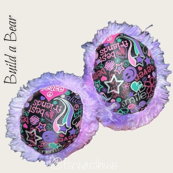 Build-A-Bear Purple Peace Cat Plush - Picture 4 of 7